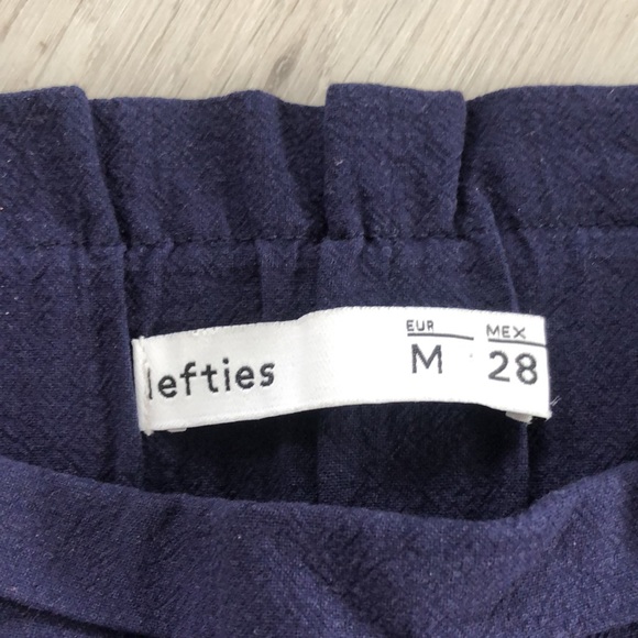 LEFTIES Peg-Leg Fashion Joggers w/ Waist Tie in Royal Blue - Picture 8 of 13